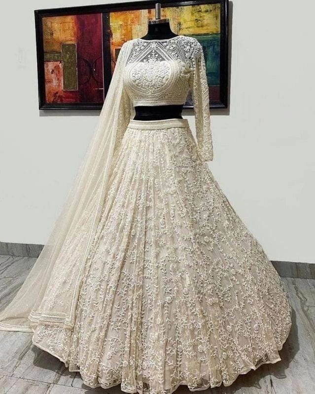 Classy Designer Wedding and Partywear Lehenga with Embroidery Bespoke made to order - DN-1227