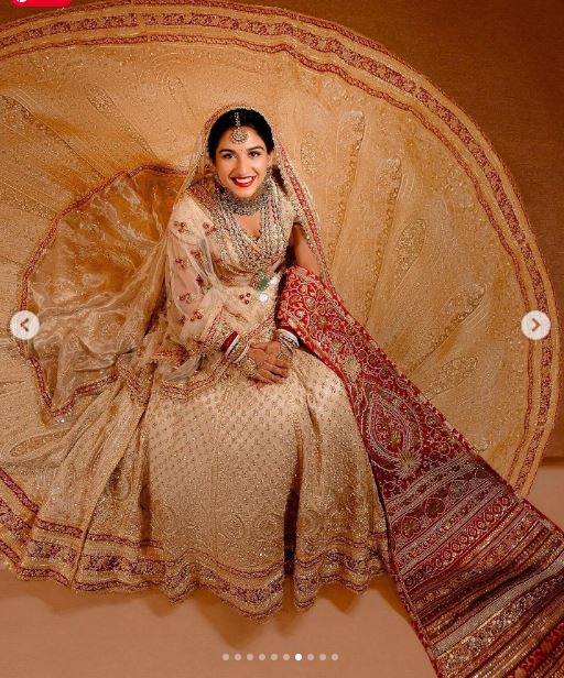 Radhika Ambani Wedding Bridal lehenga Online Original Inspired Wedding Outfit - DN-1068
