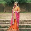 MUSTARD YELLOW DESIGNER SHARARA SUIT - DN-1683