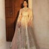 Classy Designer Pakistani Wedding Embroidered Split Anarkali with lehenga Bespoke - DN-1136