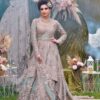 Ivory Designer Pakistani Waleema Peplum Trail with Lehenga and Embellishment - DN-1547