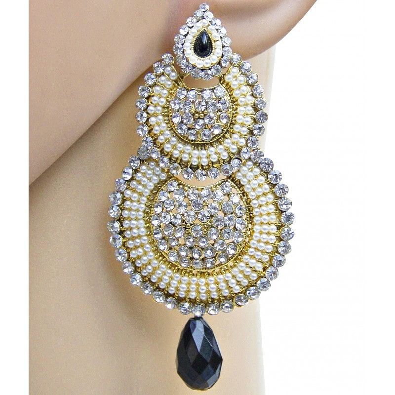 Stunning Black Designer Party Wear Earring - DN-2021