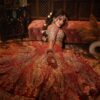TRADITIONAL INDIAN BRIDAL LEHENGA CHOLI WITH EMBELLISHMENT - DN-1677