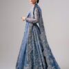 Classy Blue Designer Indian Wedding lehenga choli with Silver Embroidery - DN-1367