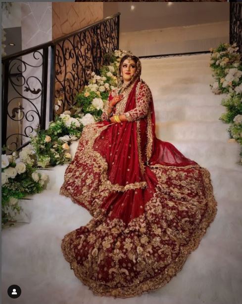 Pakistani Wedding Long back trail Garara Sharara lehenga - DN-1067