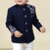 Pakistani Jodhpuri Style Blue kids Shervani - DN-1027