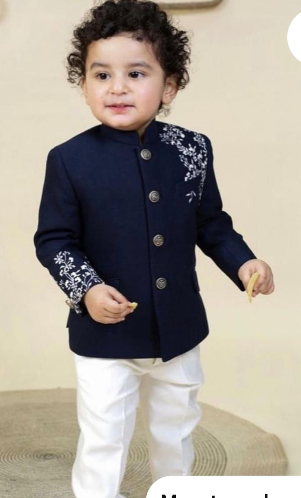 Pakistani Jodhpuri Style Blue kids Shervani - DN-1027