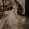 Gold Bridal Lehenga for Women | Heavy Hand Embroidered Wedding Lehenga Choli with Dupatta - DN-3005