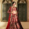 Red Bridal Lehenga with Zardosi & Tilla Handwork | Custom Made Designer Wedding Lehenga DN-3008