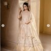 Pakistani Walima Golden Wedding Bridal Dress Nikaah Special Gold Designer Outfit - DN-1102