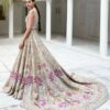 Designer Long-Trail Floral Embroidered Bridal Lehenga With Crop Top- DN-1991