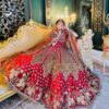 Classy Red Designer Indian and Pakistani Bridal Lehenga choli with Embroidery - DN-1388