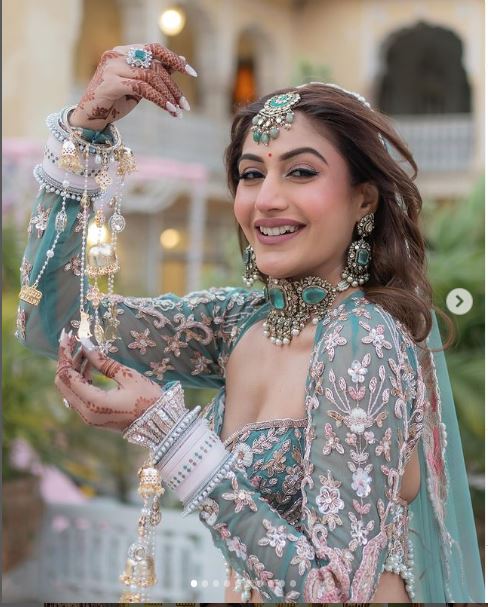 Surbhi Chandna Wedding Lehenga Designer Bollywood Bespore - DN-1071