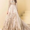WHITE BRIDAL ANARKALI LEHENGA WITH HAND WORK - DN-1981