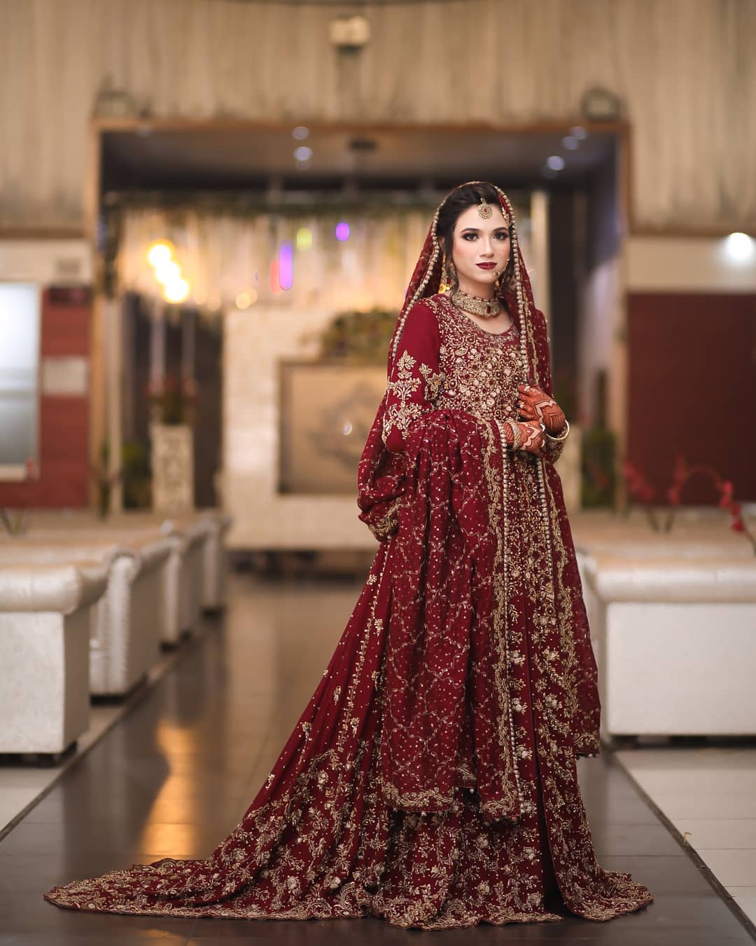 Traditional Wedding Lehenga With Embroidered Anarkali - DN-1644