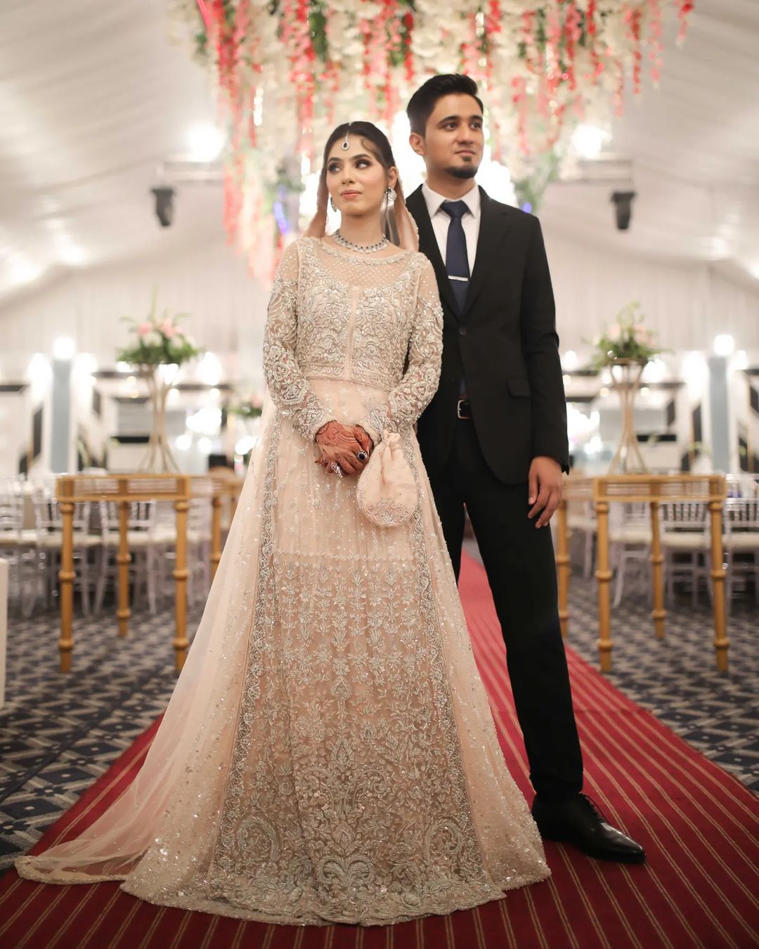 Walima Lehenga with Embroidery Long Kameez - DN-1648