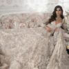 White Ivory Indian Pakistani Long Wedding veil Trail Shadi Jora - DN-1094