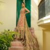 Wedding Red Split Long Kameez With Long Trail Lehenga and Embellishment - DN-1959