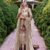 TRADITIONAL MAROON WITH WHITE BRIDAL LEHENGA WITH  EMBROIDERED KURTI - DN-1680