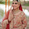Royal Red Pakistani Bridal Lehenga with Heavy Zardozi work - DN-1020