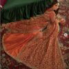 Orange Wedding Garara Collection Bollywood Style Pakistani Bespoke Fashion - DN-1107