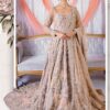 TRADITIONAL LONG TRAIL WEDDING GOWN WITH EMBELLISHMENT - DN-1931