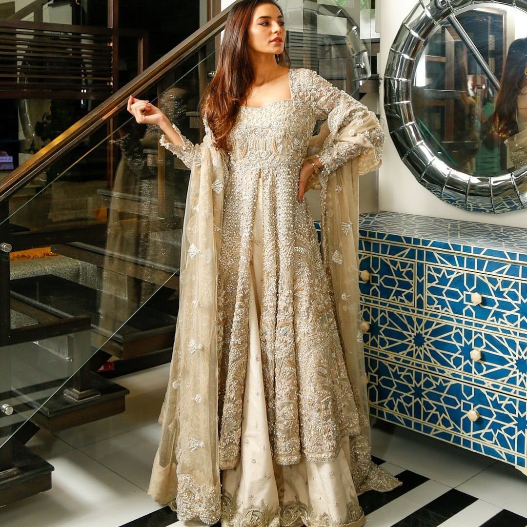 Classy White Designer Reception Embroidered split jacket with lehenga Bespoke - DN-1203