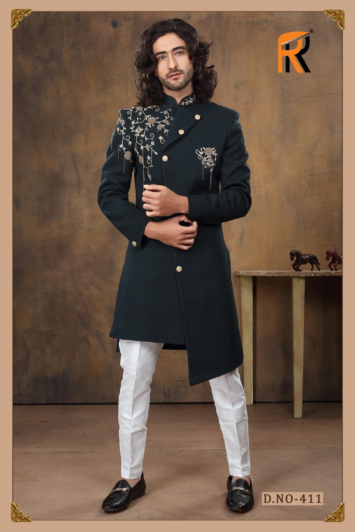 Indo Western Sherwani with embellished - DN-2045