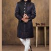 Wedding Blue and Black Groom  Sherwani - DN-2048