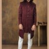 Maroon  Indo Western Sherwani - DN-2030