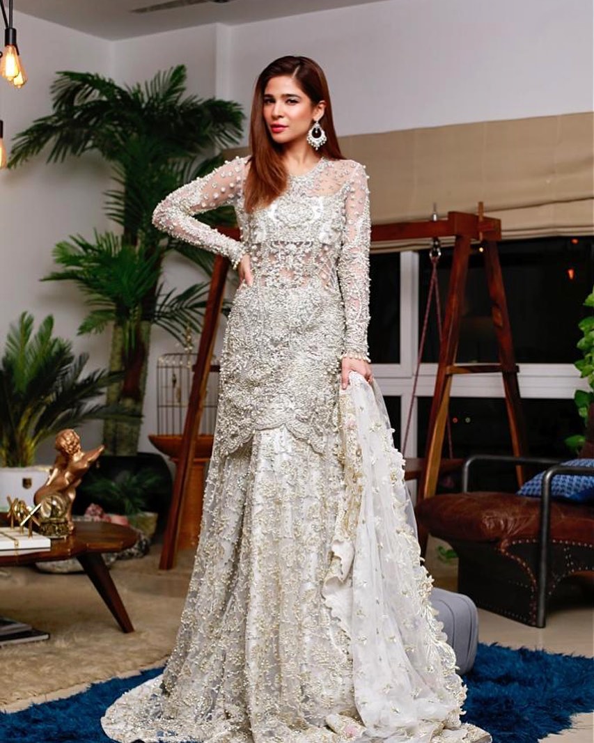 Designer Embroidered Partywear straight kurti with Sharara Bespoke - DN-1208