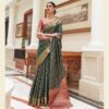 Party Wear Printed Silk Saree - DN-1983