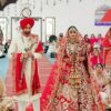 Punjabi Bride Long Veil Red Shadi Jora Fully Handmade Embellishment Lehenga Choli Anarkali Dress New - DN-2066