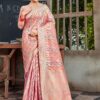 Designer Partywear and Wedding Cotton saree with Banarasi Style designs collection - DN-1327