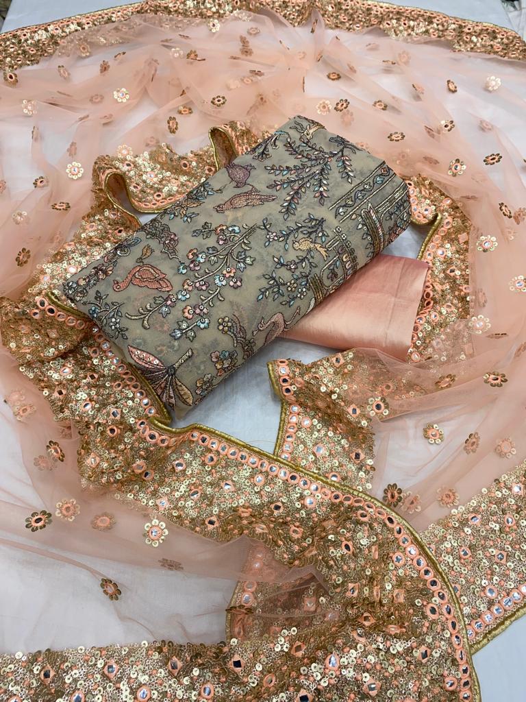 Wedding Party Wear Anarkali Suit - DN-1081
